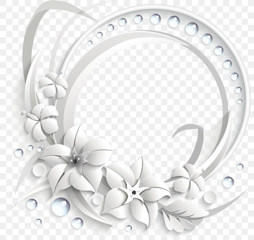Picture Frames White Clip Art, PNG, 800x776px, Picture Frames, Black And White, Blue, Body Jewelry, Drawing Download Free