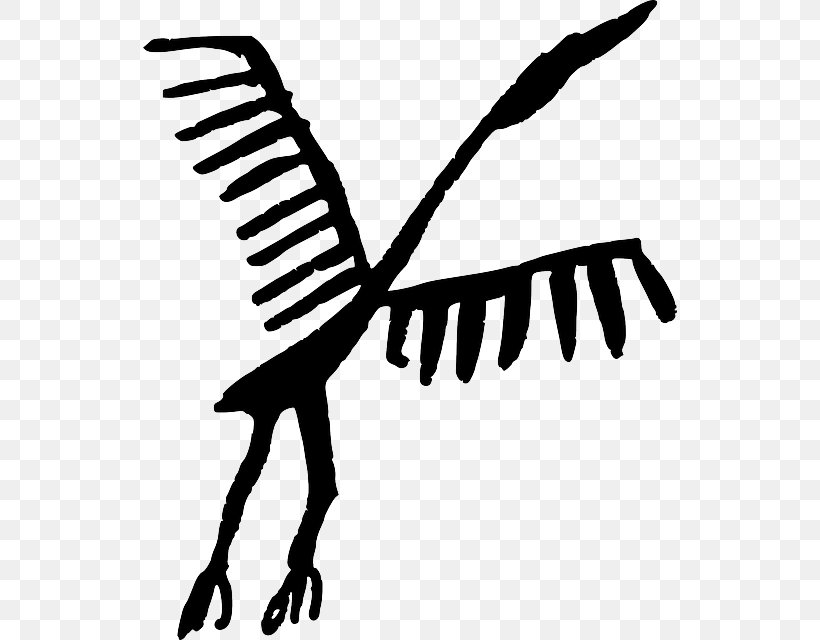 Cave Painting Rock Art, PNG, 534x640px, Cave Painting, Art, Beak, Bird, Black And White Download Free