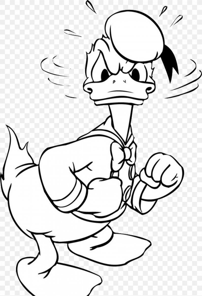 Donald Duck Daisy Duck Goofy Daffy Duck, PNG, 4569x6701px, Watercolor, Cartoon, Flower, Frame, Heart Download Free