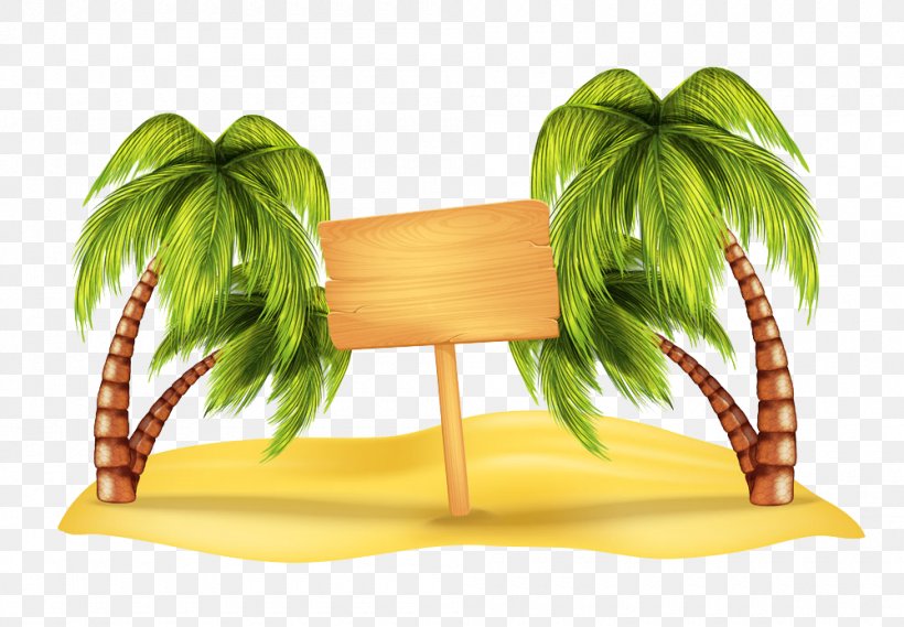 Beach Arecaceae Clip Art, PNG, 1000x694px, Palm Islands, Beach, Beach Hut, Furniture, Illustration Download Free