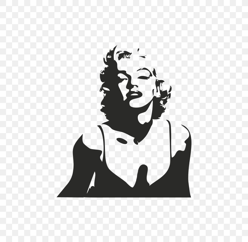 Marilyn Monroe Silhouette Wall Decal Canvas Painting, PNG, 800x800px, Marilyn Monroe, Art, Black, Black And White, Brand Download Free