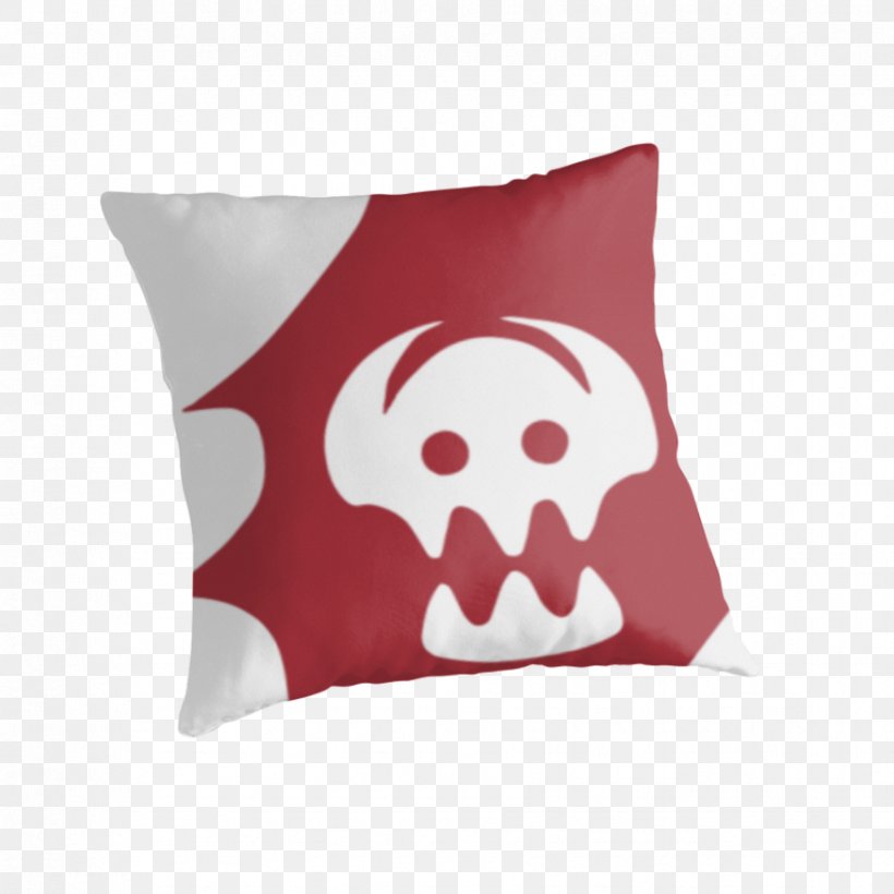 Throw Pillows Cushion Skull Toothless, PNG, 875x875px, Pillow, Bone, Cushion, Red, Skull Download Free