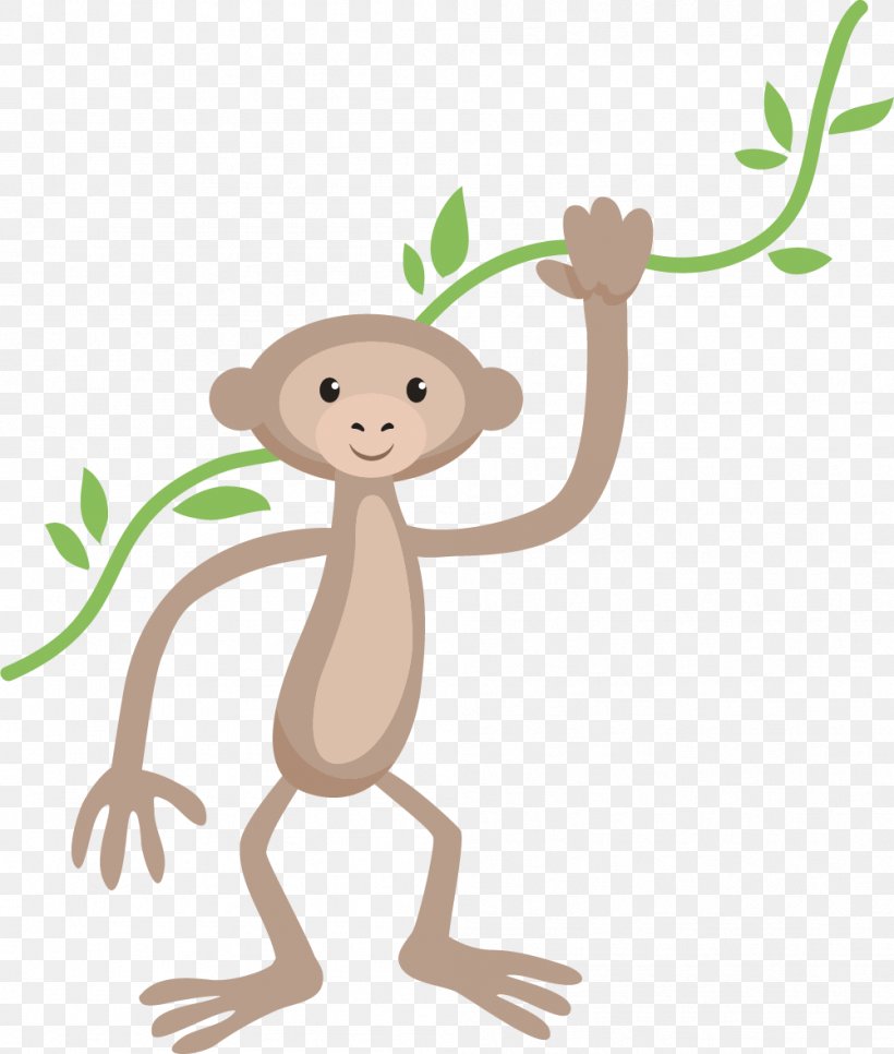 Monkey Cartoon, PNG, 1001x1180px, Monkey, Animal, Animal Figure, Branch, Carnivoran Download Free