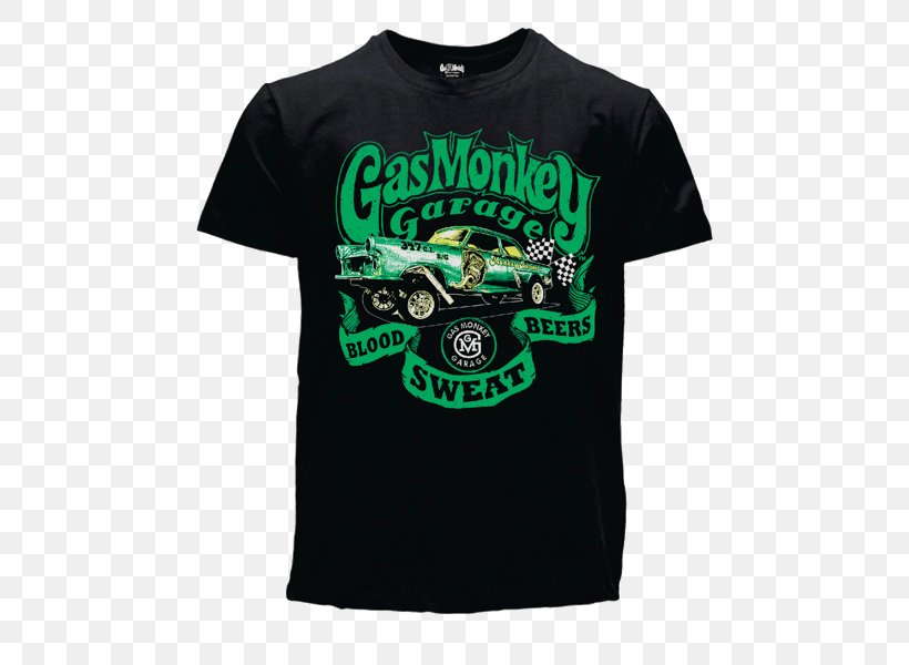 T-shirt Gas Monkey Garage Clothing Dress Shirt, PNG, 600x600px, Tshirt, Active Shirt, Black, Brand, Clothing Download Free