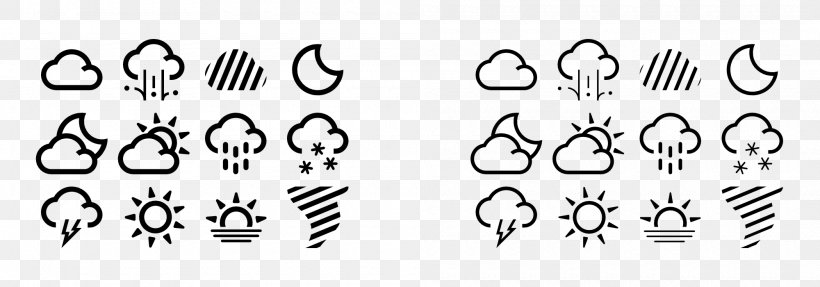 Weather Forecasting Clip Art, PNG, 2000x700px, Weather Forecasting, Area, Black, Black And White, Calligraphy Download Free