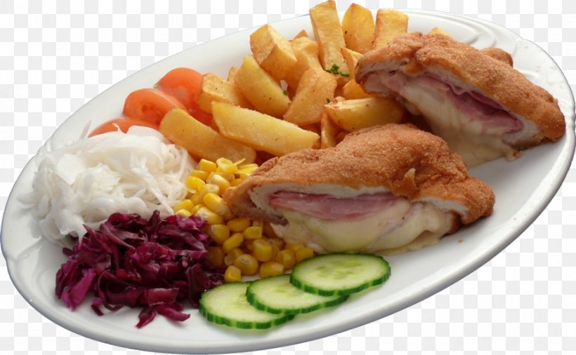 French Fries Full Breakfast Smažený Sýr Ham Schnitzel, PNG, 918x567px, French Fries, American Food, Breakfast, Cheese, Chicken As Food Download Free