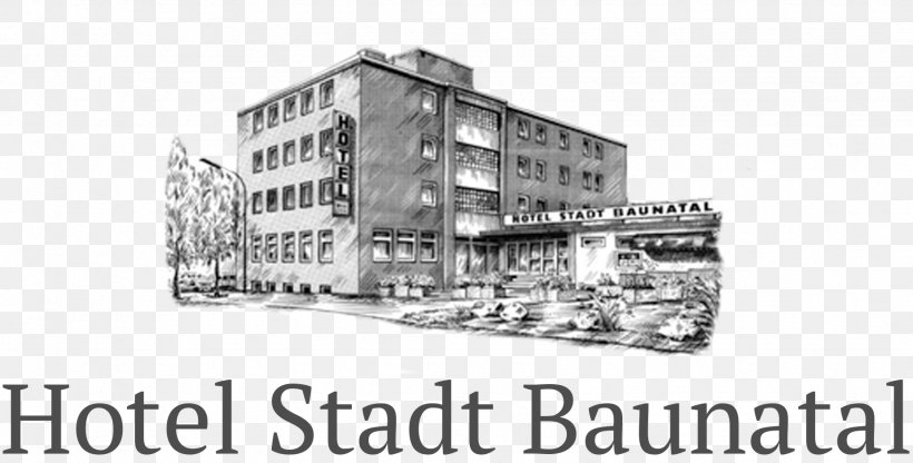 Hotel Stadt Baunatal Mitte Restaurant Waren, PNG, 1848x939px, Mitte, Baunatal, Black And White, Brand, Business Download Free