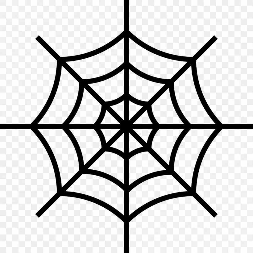 Spider Web Clip Art, PNG, 999x999px, Spider, Area, Artwork, Black And White, Branch Download Free