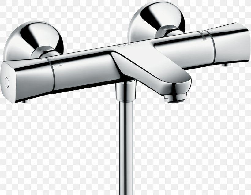 Bateria Wodociągowa Thermostat Plumbing Fixtures Shower Hansgrohe, PNG, 1259x979px, Thermostat, Aeration, Artikel, Bathroom, Bathtub Download Free