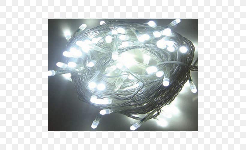 Light-emitting Diode White Lighting Garland, PNG, 500x500px, Light, Christmas, Christmas Lights, Color, Crystal Download Free