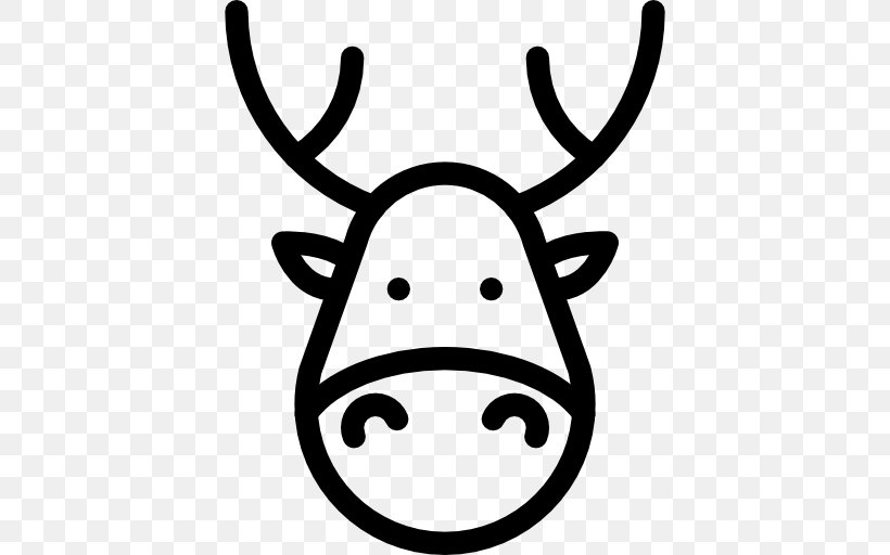 Black And White Antler Smile, PNG, 512x512px, Le Gers, Antler, Black And White, Deer, Gers Download Free