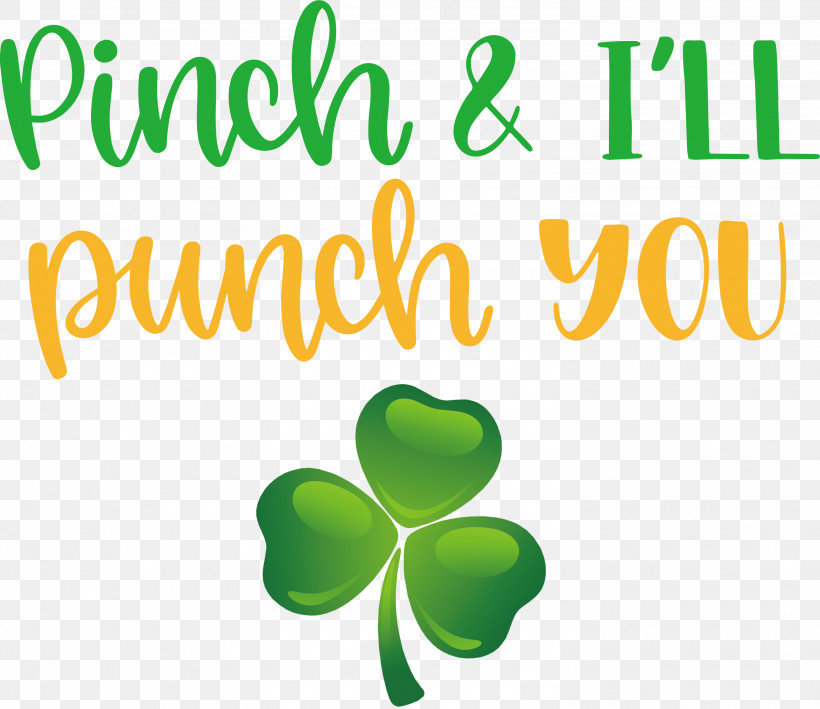 Pinch Punch St Patricks Day, PNG, 3000x2594px, Pinch, Biology, Green, Leaf, Line Download Free
