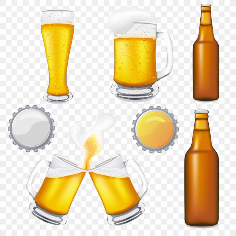 Beer Glassware Oktoberfest Clip Art, PNG, 1000x1000px, Beer, Beer Bottle, Beer Glass, Beer Glassware, Beer Stein Download Free