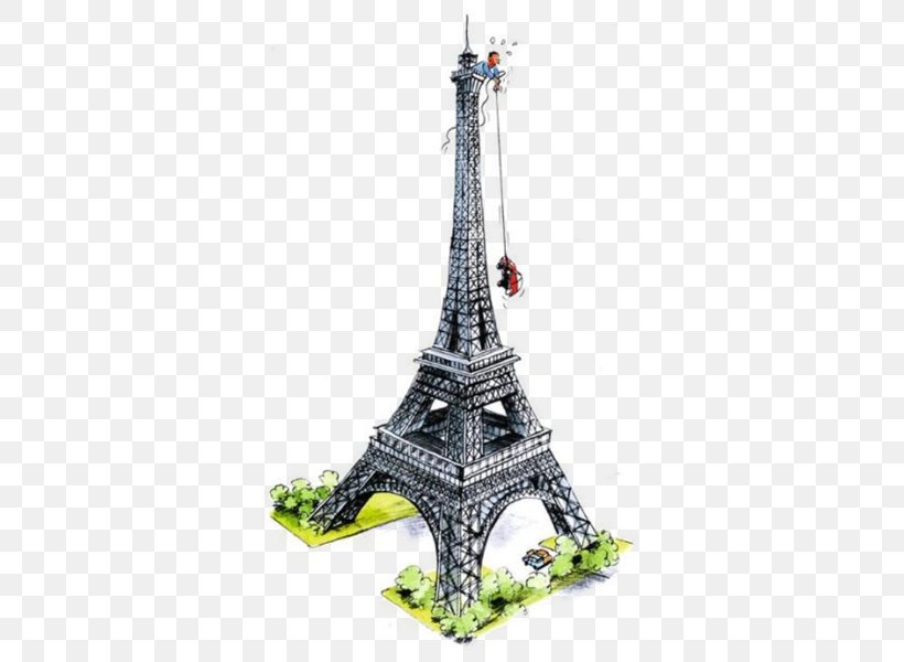 Eiffel Tower Peeking At Peak Oil Drawing Perspective, PNG, 418x600px, Eiffel Tower, Drawing, Electricity, Energy, Lijnperspectief Download Free