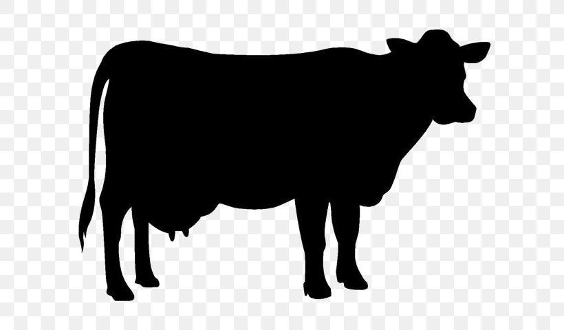 Jersey Cattle Holstein Friesian Cattle Beef Cattle Silhouette Clip Art, PNG, 685x480px, Jersey Cattle, Beef Cattle, Black, Black And White, Bull Download Free
