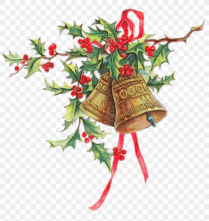 Christmas Decoration Cartoon, PNG, 1023x1081px, Christmas Ornament, Bell, Branch, Christmas, Christmas Day Download Free