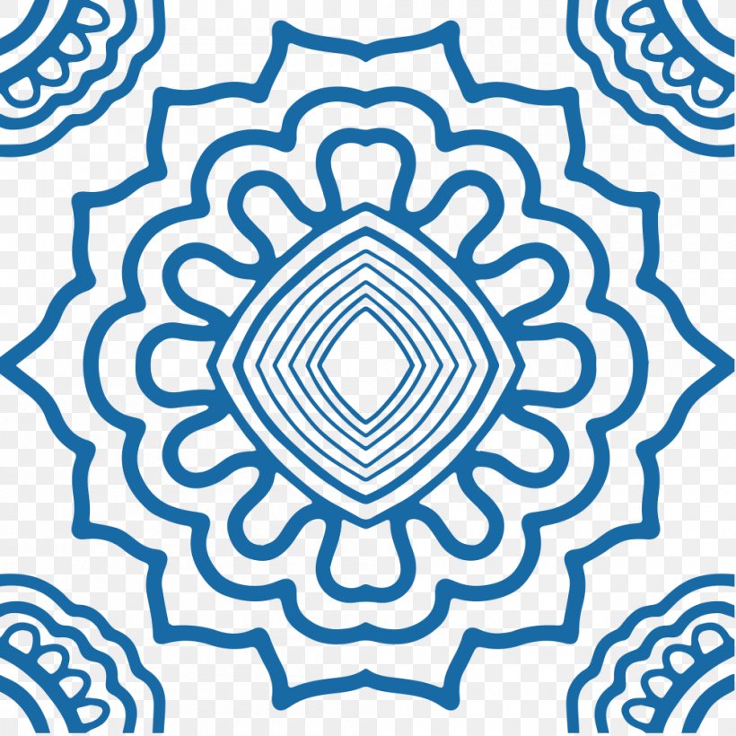 Pattern Icon, PNG, 1000x1000px, Envie, Area, Art, Black And White, Blue Download Free