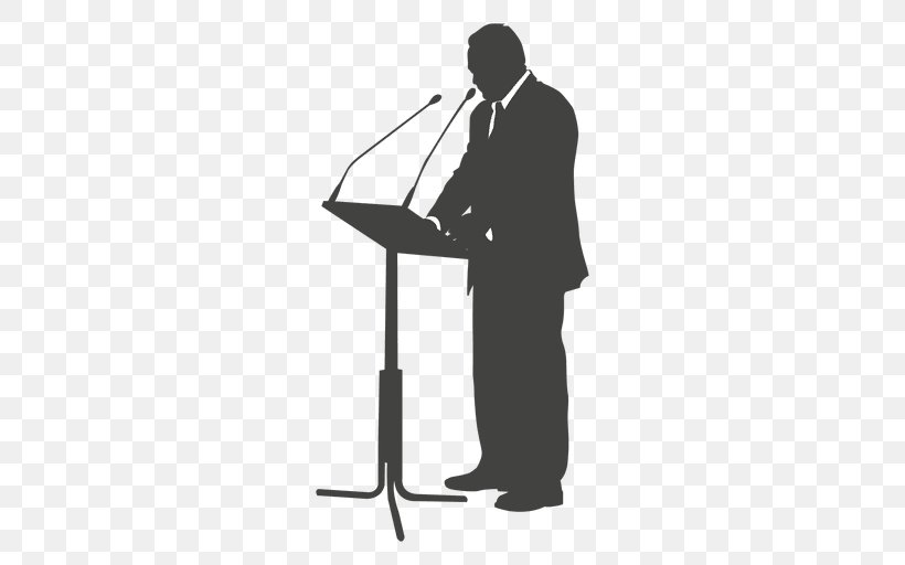 Silhouette Speech Businessperson, PNG, 512x512px, Silhouette, Art, Black And White, Business, Businessperson Download Free