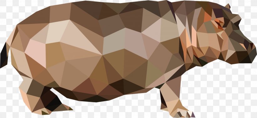 Domestic Pig Hippopotamus Rhinoceros, PNG, 2946x1363px, 3d Computer Graphics, Domestic Pig, Carnivoran, Cattle Like Mammal, Geometry Download Free