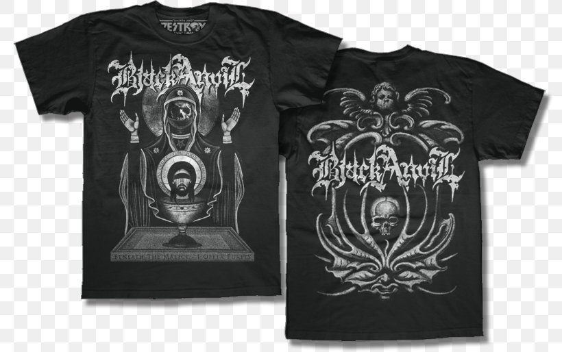 T-shirt Black Anvil Hail Death As Was Logo, PNG, 796x514px, Tshirt, Black, Black And White, Black Anvil, Black M Download Free