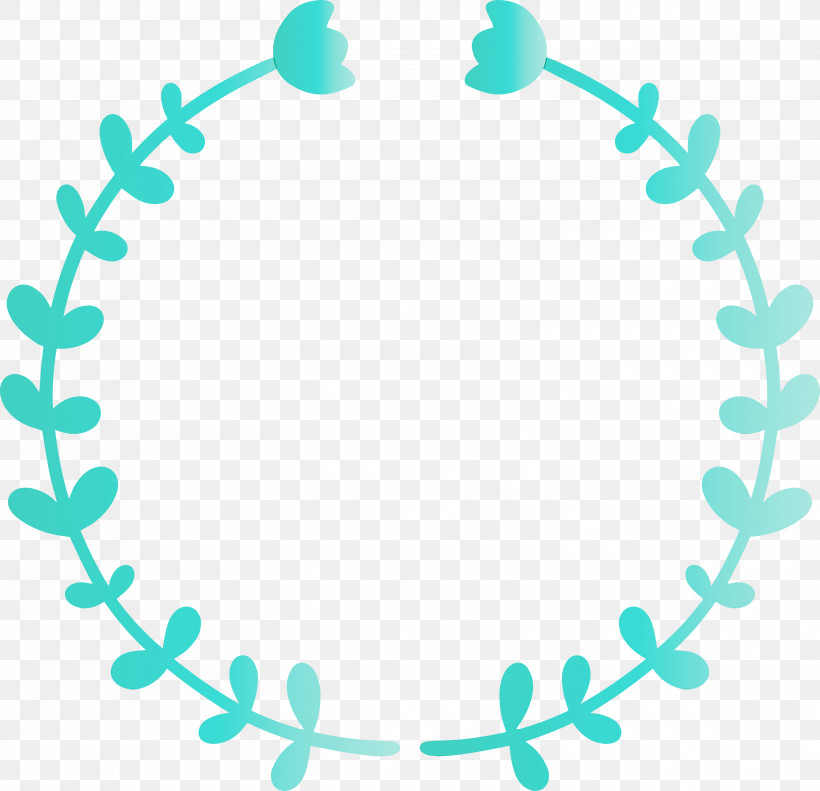 Turquoise Aqua Circle Teal Line, PNG, 3000x2897px, Spring Frame, Aqua, Circle, Floral Frame, Flower Frame Download Free