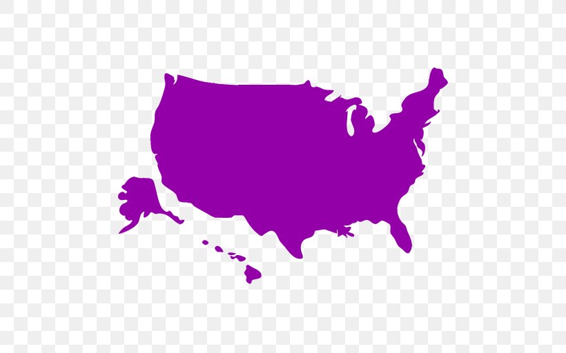 United States Vector Map Clip Art, PNG, 512x512px, United States, Area, Blank Map, Image Map, Magenta Download Free