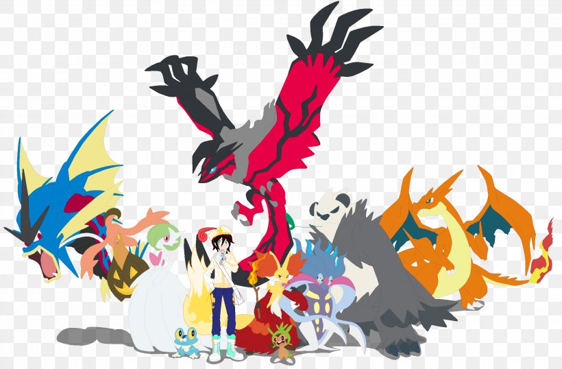 Pokémon X And Y Kalos Beginner's Handbook Xerneas And Yveltal, PNG, 2283x1499px, Xerneas And Yveltal, Art, Cartoon, Diancie, Dragon Download Free