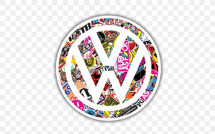 Volkswagen Beetle Volkswagen Group Car Volkswagen Type 2, PNG, 510x510px, Volkswagen, Bumper Sticker, Campervan, Car, Emblem Download Free