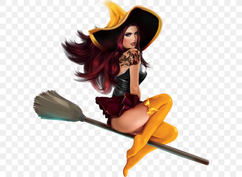 Broom Witch Halloween, PNG, 600x600px, Watercolor, Cartoon, Flower, Frame, Heart Download Free