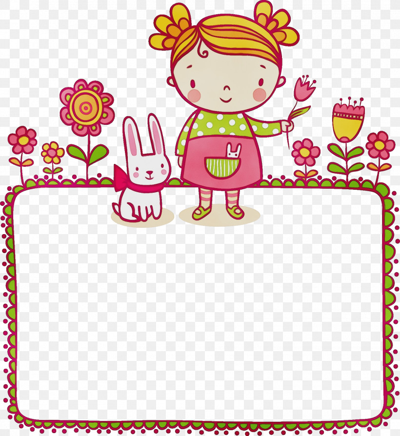 Pink Line Art Magenta Sticker, PNG, 1515x1652px, Flower Rectangular Frame, Floral Rectangular Frame, Line Art, Magenta, Paint Download Free