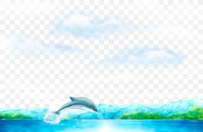 Dolphin Blue Cartoon Wallpaper, PNG, 2070x1350px, Dolphin, Aqua, Azure,  Blue, Cartoon Download Free