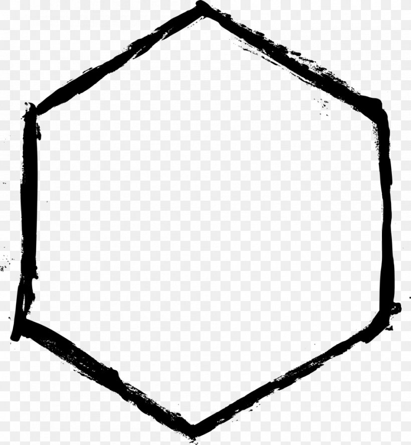 Hexagon Shape Clip Art, PNG, 946x1024px, Hexagon, Area, Black, Black And White, Grunge Download Free