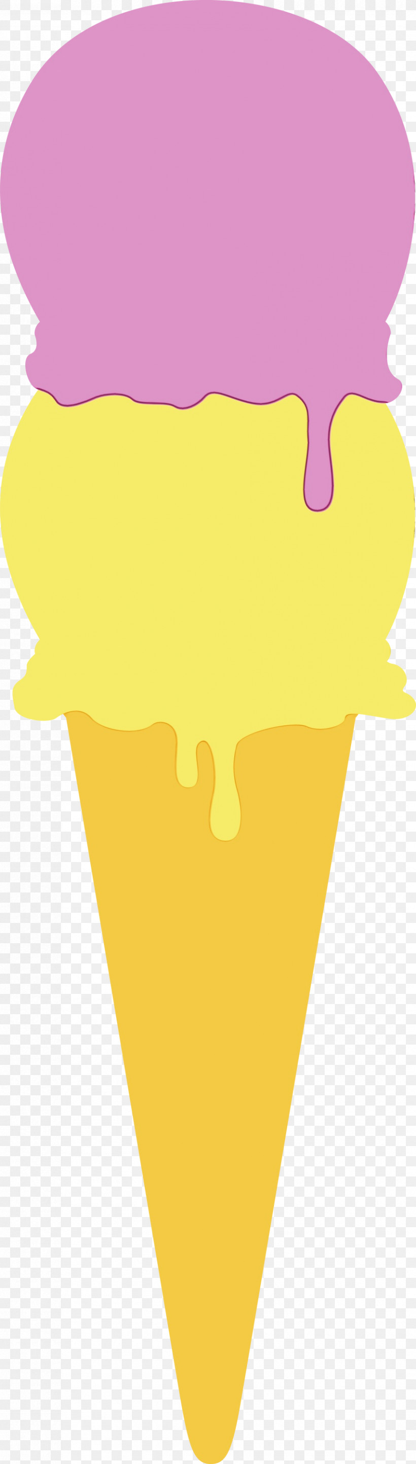 Ice Cream Cone Cartoon Yellow Line Violet, PNG, 852x3000px, Ice Cream, Cartoon, Cone, Geometry, Ice Cream Cone Download Free