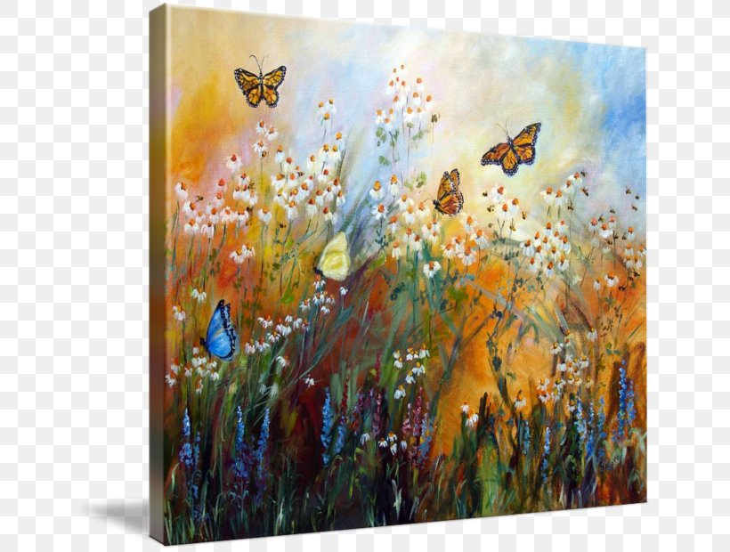 Butterfly Painting Gardens Art Watercolor Painting, PNG, 650x620px, Butterfly, Acrylic Paint, Art, Artwork, Butterflies And Moths Download Free