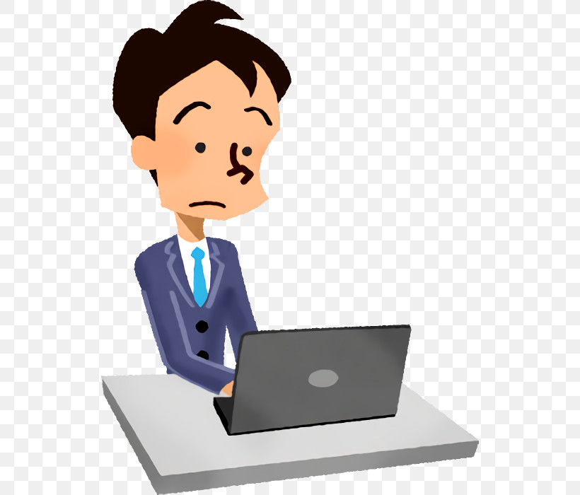 Cartoon White-collar Worker Job Businessperson Computer Monitor Accessory, PNG, 534x700px, Cartoon, Business, Businessperson, Computer Monitor Accessory, Job Download Free