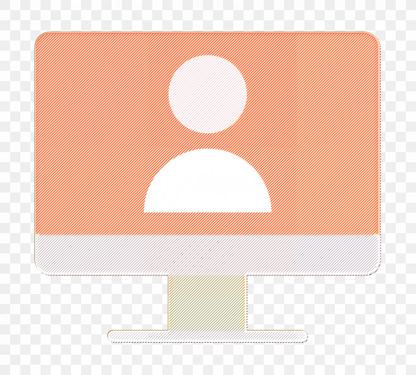 Communication And Media Icon Skype Icon Stick Man Icon, PNG, 1234x1114px, Communication And Media Icon, Circle, Material Property, Orange, Pink Download Free