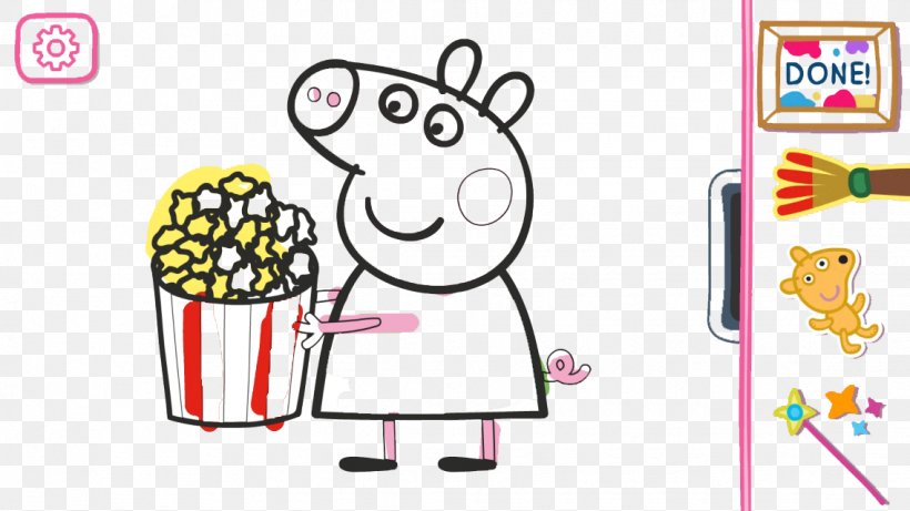 Peppa Pig: Paintbox Android Drawing Animation Software, PNG, 1136x640px, Peppa Pig Paintbox, Android, Animation, Application Software, Area Download Free