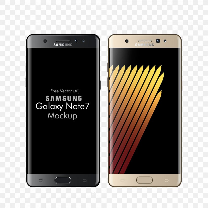 Samsung Galaxy Note 7 Samsung Galaxy Note II Samsung Galaxy S7 Mockup, PNG, 2000x2000px, Samsung Galaxy Note 7, Android, Cellular Network, Communication Device, Electronic Device Download Free