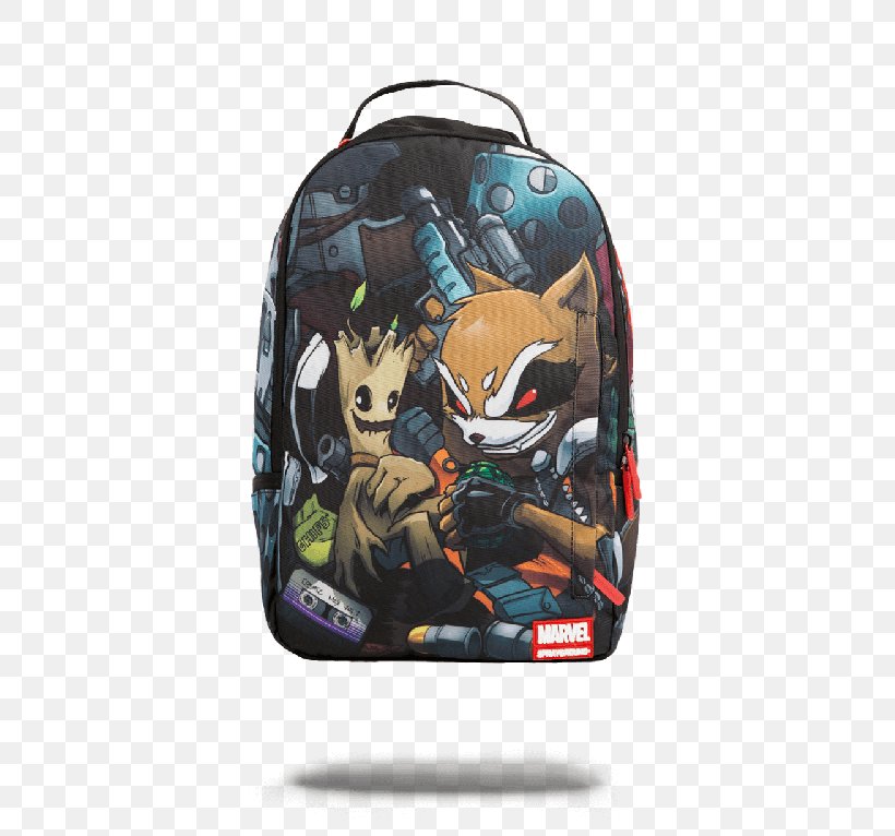 Backpack Bag Rocket Raccoon Groot Clothing, PNG, 600x766px, Backpack, Bag, Baggage, Brand, Clothing Download Free