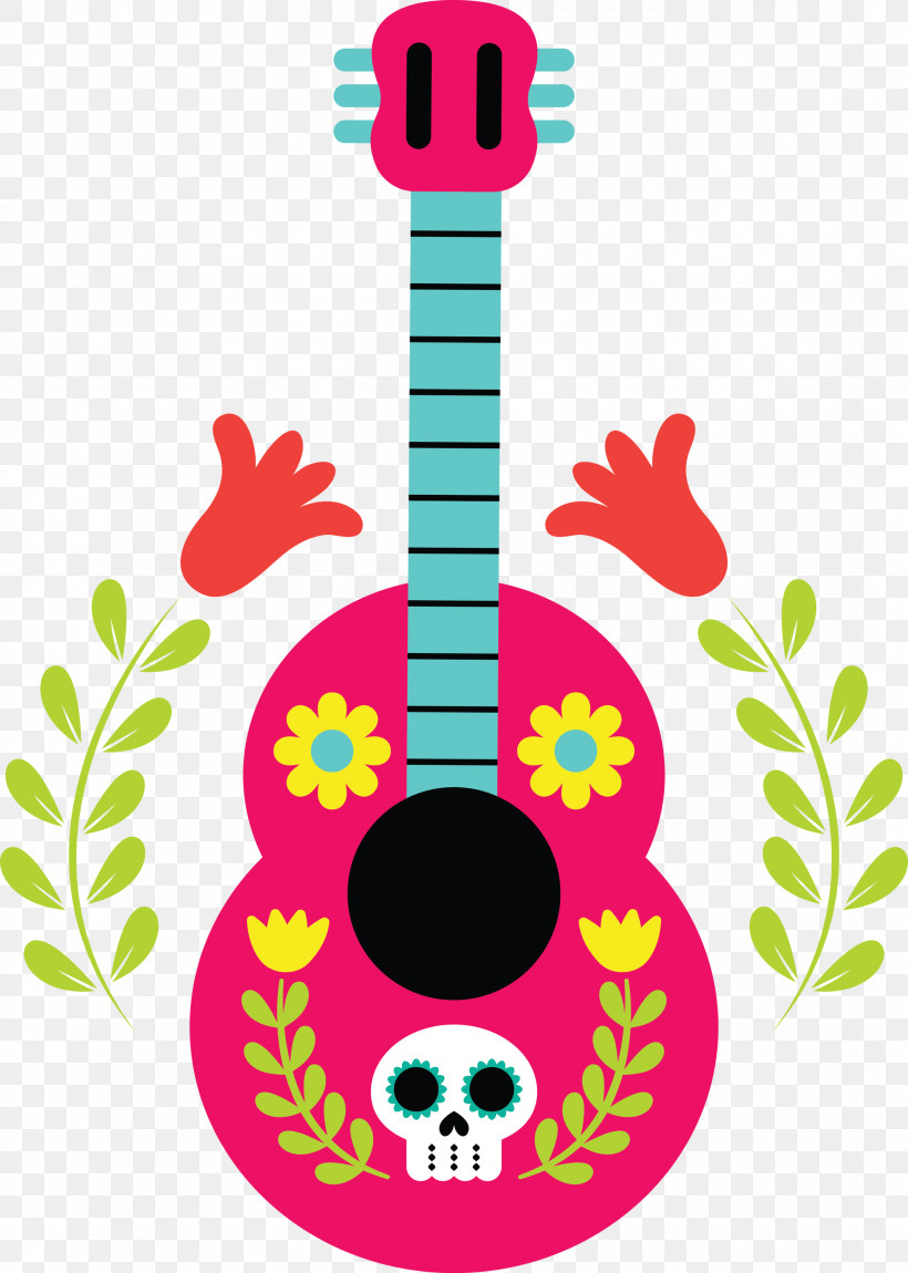 Day Of The Dead Día De Muertos, PNG, 2139x3000px, Day Of The Dead, Acoustic Guitar, Check, D%c3%ada De Muertos, Festival Download Free