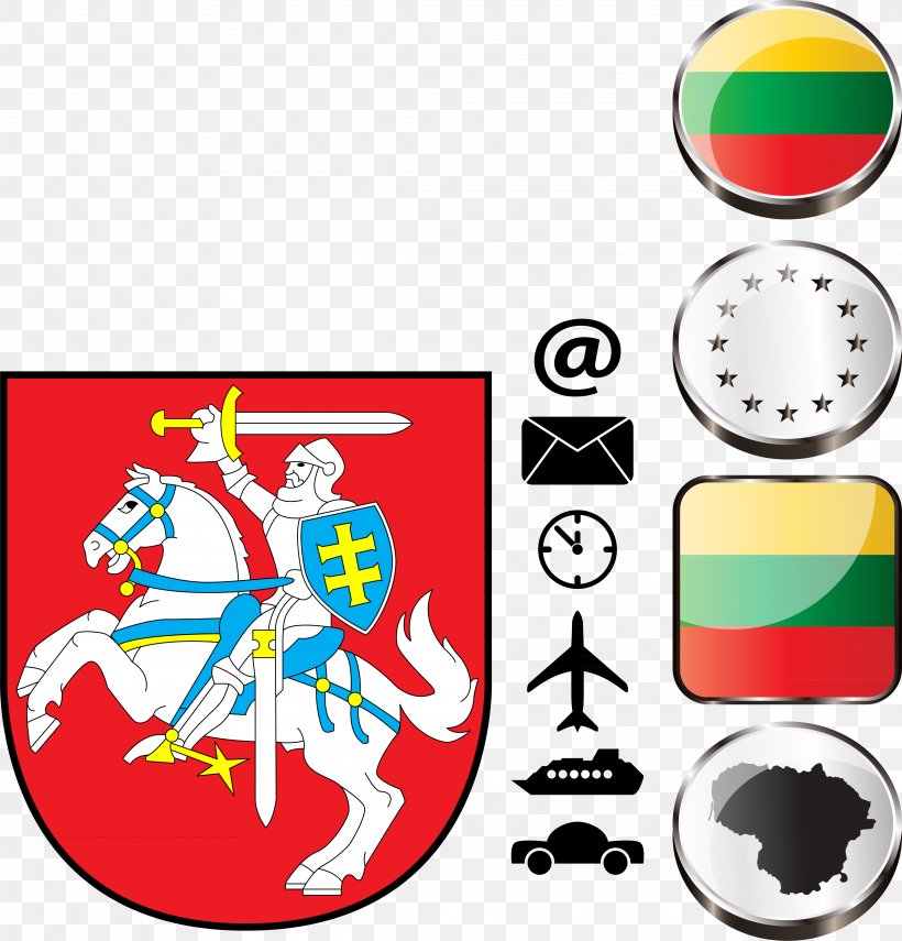 Flag Of Lithuania T-shirt Coat Of Arms Of Lithuania, PNG, 4388x4577px, Lithuania, Area, Ball, Coat Of Arms, Coat Of Arms Of Lithuania Download Free