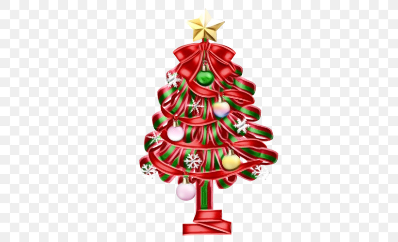 Christmas Tree, PNG, 500x500px, Watercolor, Christmas, Christmas Decoration, Christmas Ornament, Christmas Tree Download Free