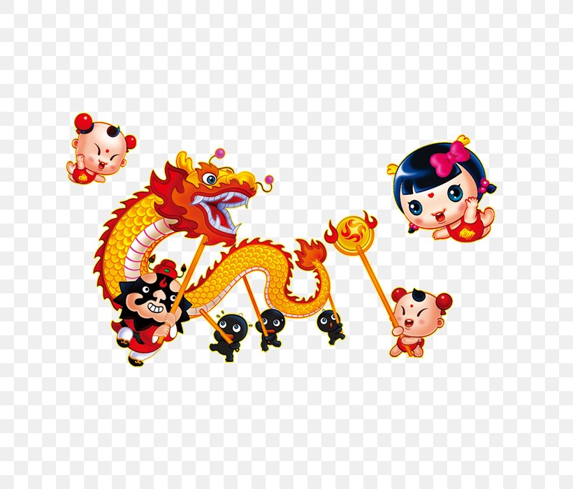 Dragon Dance Lion Dance Chinese New Year Chinese Dragon Cartoon, PNG, 700x700px, Dragon Dance, Art, Cartoon, Chinese Dragon, Chinese New Year Download Free