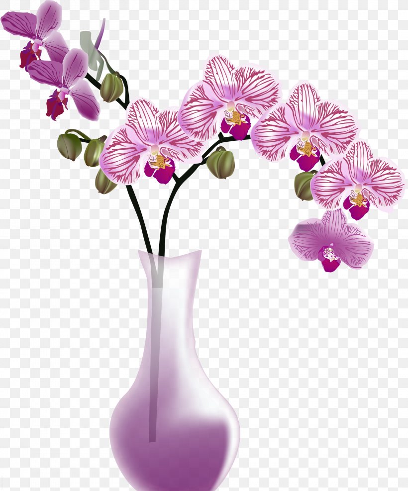 Flower Vase Orchids Clip Art, PNG, 3321x4000px, Flower, Branch, Color, Crossstitch, Cut Flowers Download Free