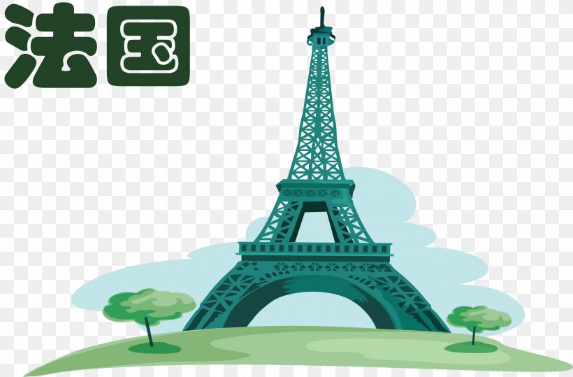 Eiffel Tower, PNG, 6630x4359px, Eiffel Tower, Building, France, Green, Landmark Download Free