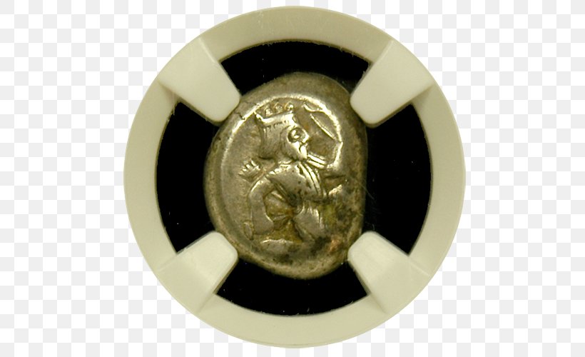 Silver Coin Persian Empire Achaemenid Empire Silver Coin, PNG, 500x500px, Coin, Achaemenid Empire, Ancient History, Brass, Croesus Download Free