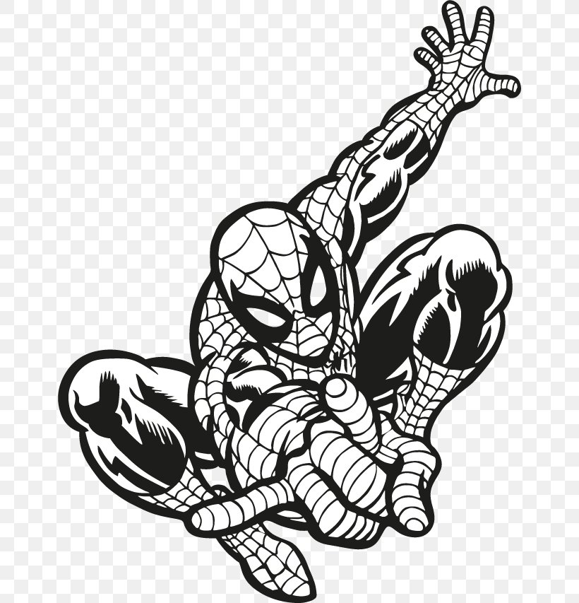 Spider-Man: Back In Black Clip Art, PNG, 656x853px, Spiderman, Arm, Art, Artwork, Black And White Download Free