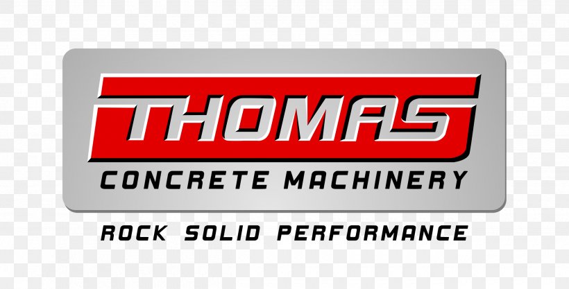 Thomas Concrete Machinery Logo Architectural Engineering, PNG, 2500x1273px, Concrete, Architectural Engineering, Area, Brand, Heavy Machinery Download Free