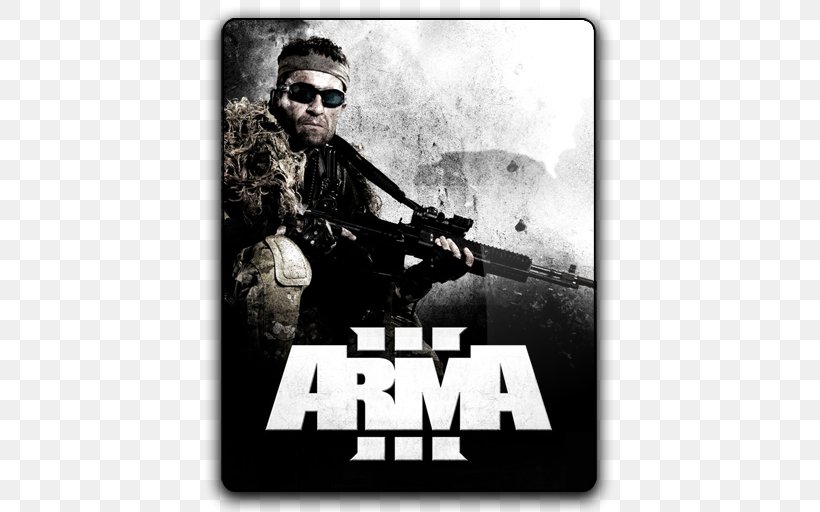 ARMA 2 ARMA 3: Apex Video Games Steam Tactical Shooter, PNG, 512x512px, Arma 2, Arma, Arma 3, Arma 3 Apex, Black And White Download Free