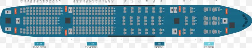 Boeing 777-300ER Aircraft Boeing 777-200ER Airbus A330, PNG, 2702x519px, Boeing 777, Airbus A330, Airbus A380, Aircraft, Aircraft Seat Map Download Free